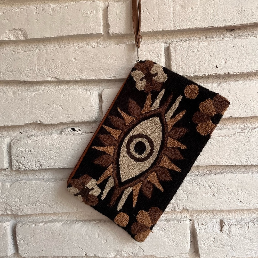 Made in Mexico evil eye wristlet